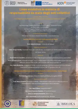 Le linee evolutive in materiala di responsabilità da reato degli enti collettivi