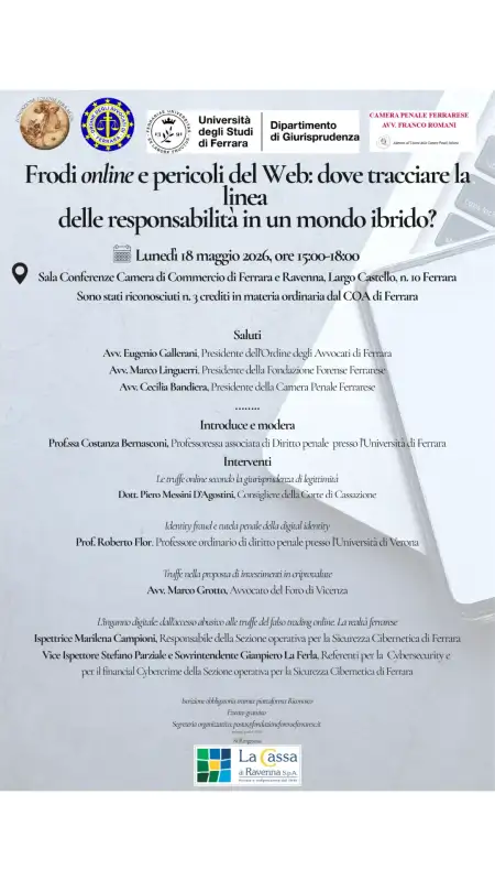 Frodi online e pericoli del Web: dove tracciare la linea delle responsabilità in un mondo ibrido?